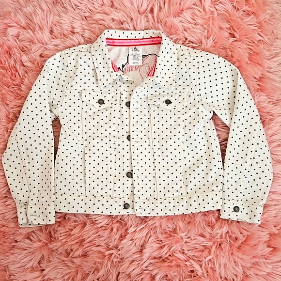 COPY - Disney's Girl's Minnie Mouse White Denim Jacket Size 9/10 - Picture 2 of 4